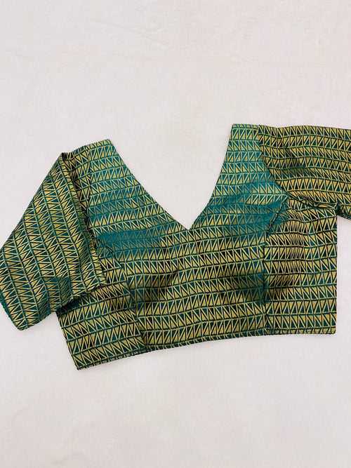 Nayab Green Blouse