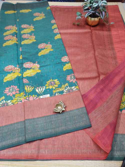 Tussar Silk Saree #D5204