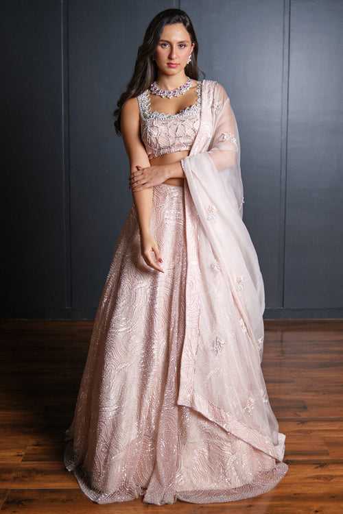 Peony Embroidered Lehenga Set