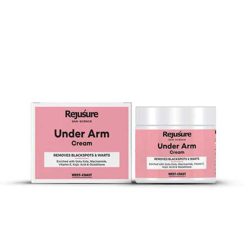 Rejusure Under Arm Cream - Brightens | Pores & Dark Spots | Warts | Underarm Care - 50 gm