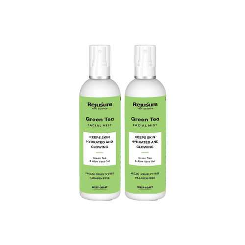 Rejusure Green Tea Facemist – Keeps Skin Hydrated & Glowing – 100ml (Pack of 2)