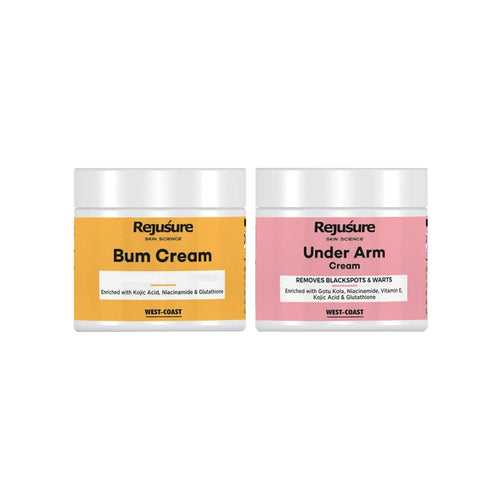 Rejusure Under Arm Cream (50gm) & Bum Cream (50gm) - Advanced Solutions for Brightening