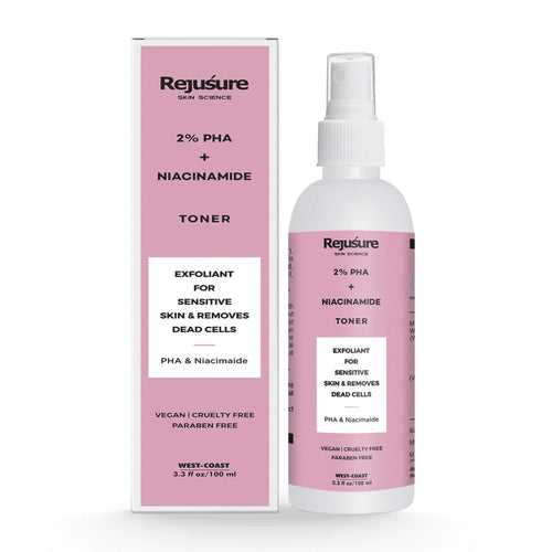 Rejusure PHA 2% + Niacinamide Face Mist Toner - Mild Exfoliation| Pore Tightening |Oily & Normal Skin (100ml)