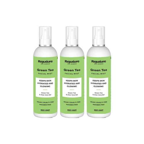 Rejusure Green Tea Facemist – Keeps Skin Hydrated & Glowing – 100ml (Pack of 3)