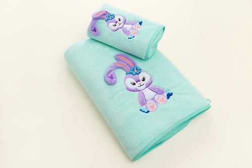 Bunny Towel Napkin Set - Green