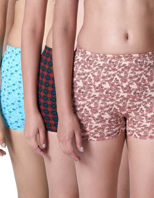 Printed Shorty - Pack of 3