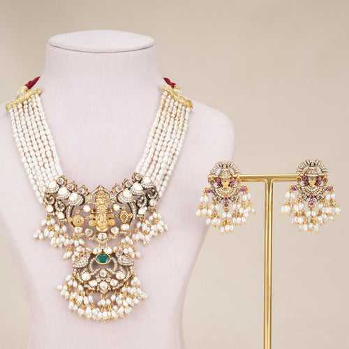 Lord Perumal Victorian Necklace Set