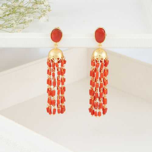 Coral Beads Earrings