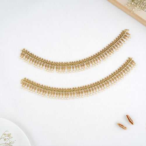 Precise Gold Plated Anklet