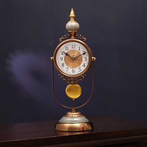 Ornate Treasure Table Clock and Showpiece Style-2