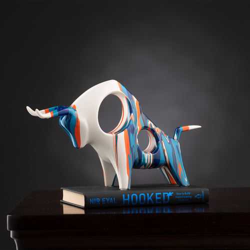 The Bohemian Magnificence Charging Bull Table Showpiece