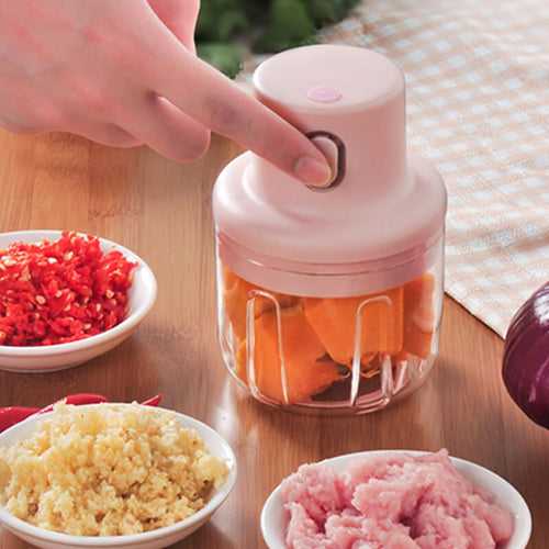 DecorADDA Electric USB Mini Chopper ( 250 ml ) | Garlic Onion Vegetable Nuts Food Processor