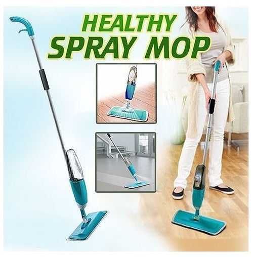 Microfiber Spray Mop with Removable Cleaning Pads | Integrated Spray Mechanism