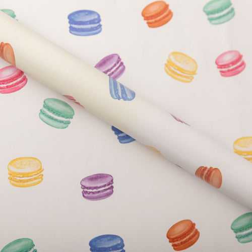 Macaron Kisses Wrapping Paper - Set of 20 / Set of 40