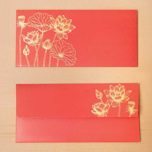 Lotus Lane Red Money Envelope - Set of 10/ Set of 50