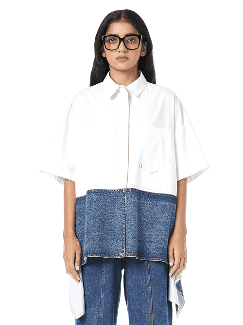 PANELED OVERSIZED SHIRT