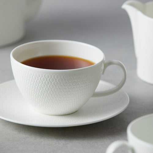 Wedgwood Gio Set of 4 Teacups and Saucers