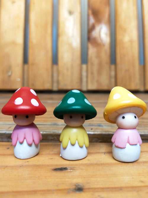 Miniature Toy - Mushrooms (set of 3)