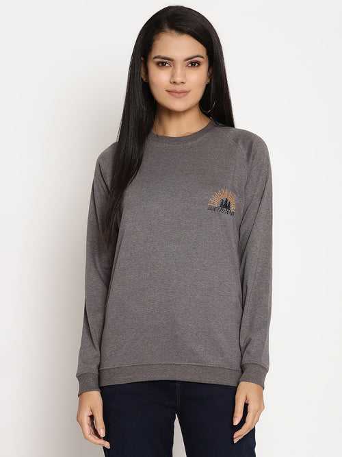 Women Grey Wanderer Sweatshirt