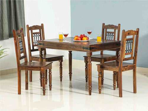 Duraster Eternal Sheesham Wood Dining Table Set 4 Seater #1