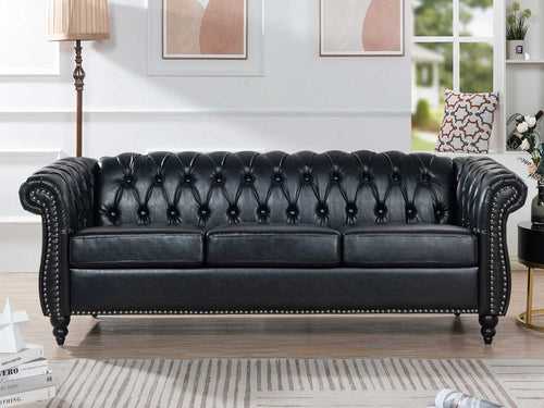 Duraster Chesterfield Traditional Three Seater Sofas #62