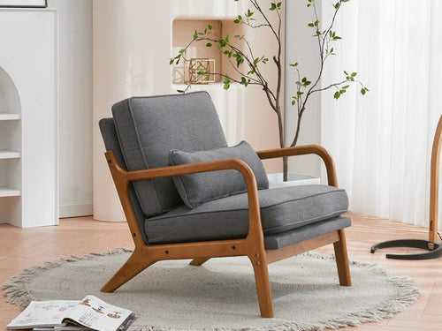 Duraster Elementary Modern Solid Wood Armchair #10