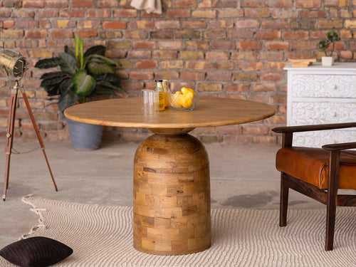 Duraster New York Wooden Round Dining Table #1