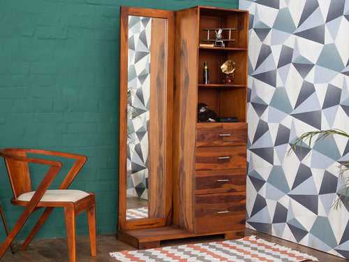 Duraster Vismit Modern Sheesham wood Dressing Cabinet #1