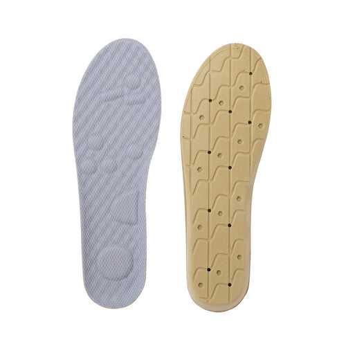 Dr Foot Odor-Fighting Insoles | For Odor Free, Sweat Absorption, Breathable, Comfortable Massage| Latex Insoles for Deodorizing and Comfort | For Men & Women - 1 Pair (Large Size)