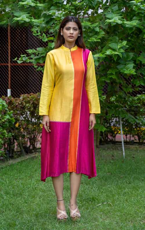 Chanderi A-Line Exquisite Festive Wear - 1325