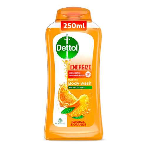 Dettol Body Wash and Shower Gel, Energize, 250ml