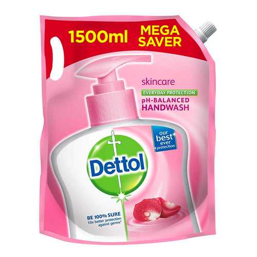 Dettol Skincare Germ Protection Handwash Liquid Soap Refill, 1500ml