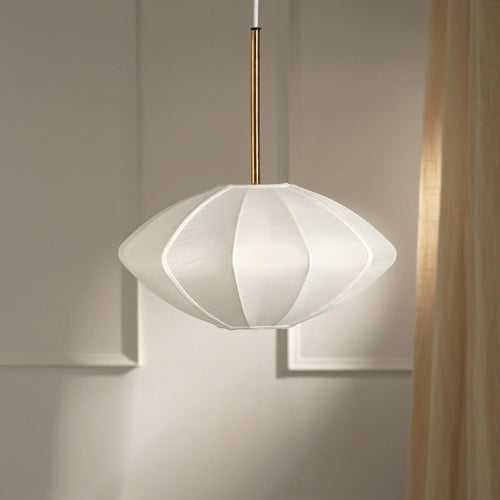 Luxe Collection - Tokyo Lamp  - Premium Chiffon Fabric, Metallic Spacer, Soft Warm Glow, Mood Enhancement Lamps
