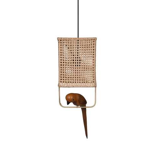 Birdie Cane Pendant Lamp - 1 Bird Lamp