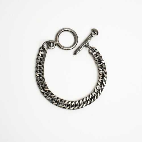 Spiga Chain Bracelet - 8mm - Chrome Noir