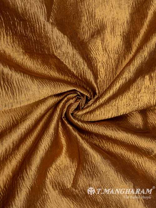 Rust Semi Banaras Fabric - EB6794
