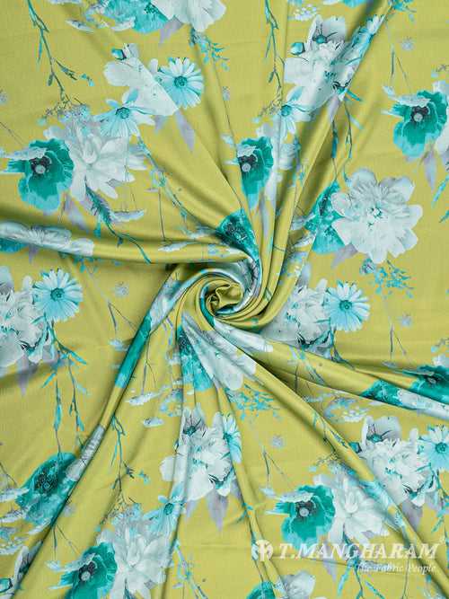 Green Satin Fabric - EC8770