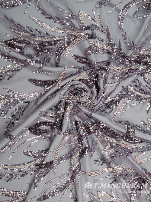 Violet Fancy Net Fabric - EC8570