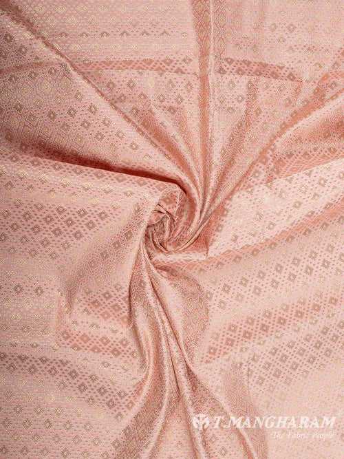 Pink Semi Banaras Fabric - EB6715