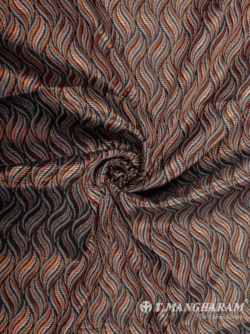 Multicolor Semi Banaras Fabric - EB6705