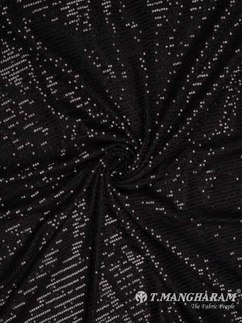 Black Fancy Net Fabric - EC8588