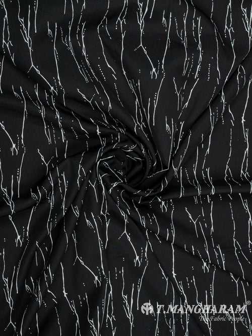 Black Crepe Fabric - EB6887