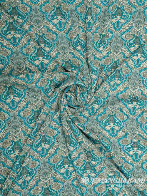 Green Crepe Fabric - EB6874
