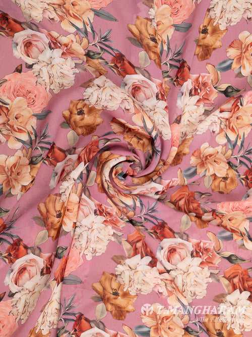 Pink Georgette Fabric - EB6302