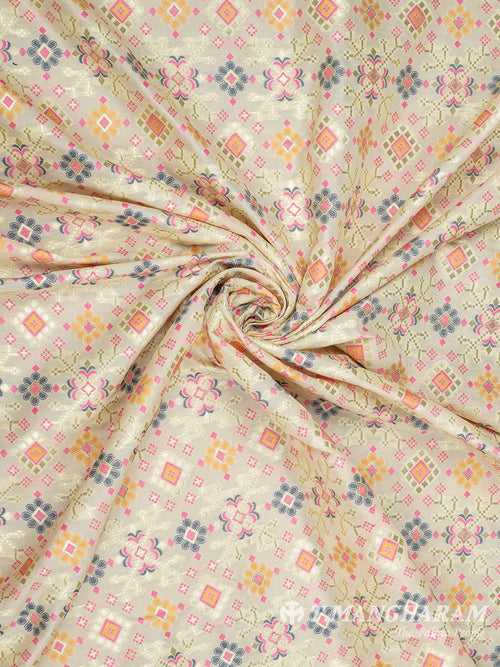 Cream Banaras Fabric - EB6581