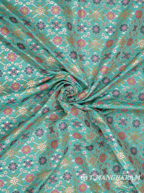 Green Banaras Fabric - EB6580