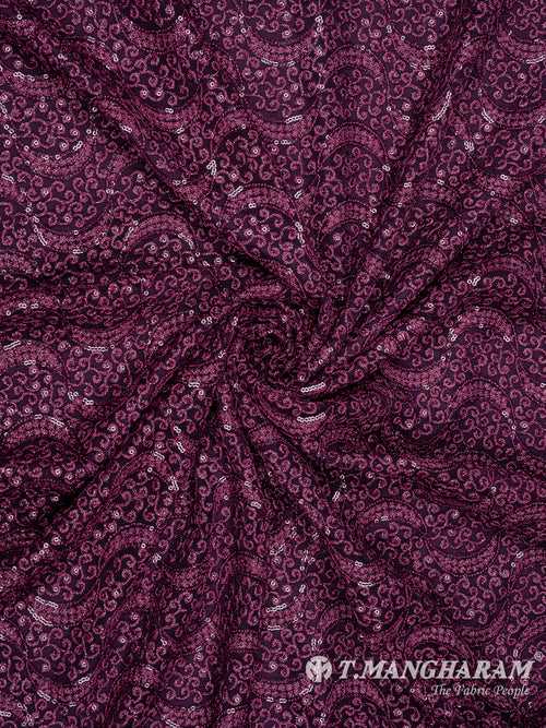 Purple Fancy Net Fabric - EA2651