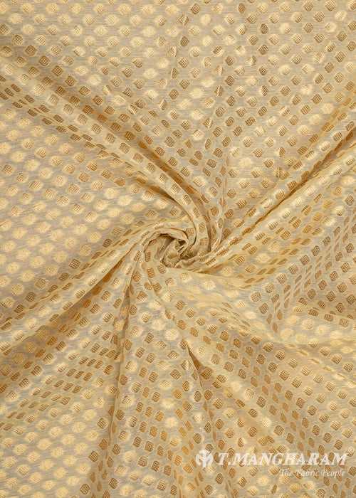 Cream Banaras Fabric - EC8750