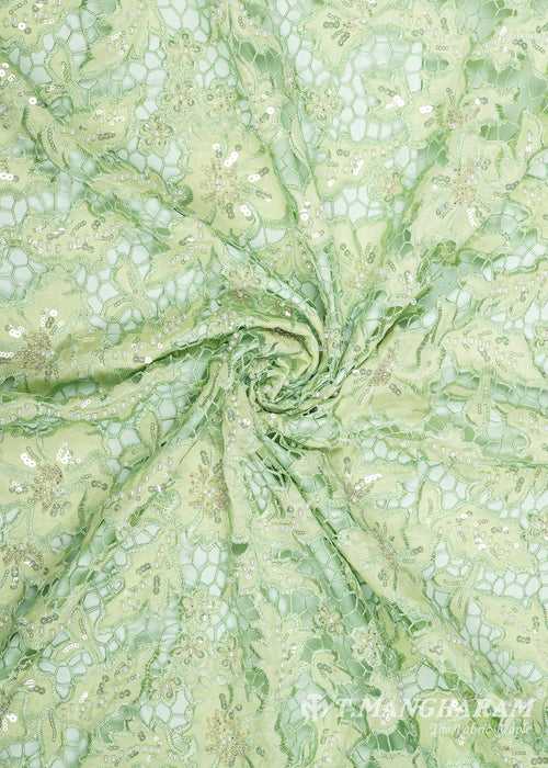 Green Fancy Net Fabric - EC8768