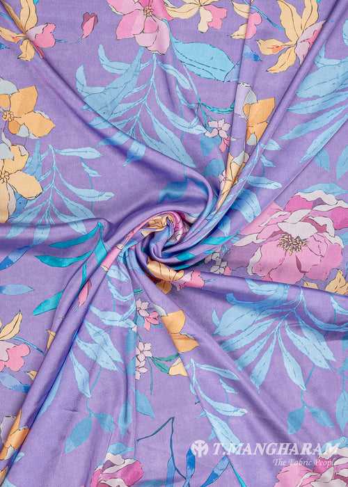Violet Satin Fabric - EC8780